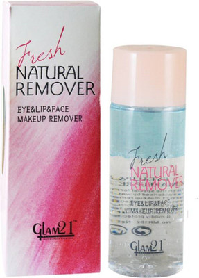 

Glam 21 Fresh Natural Eye,Lip & Face Makeup Remover Makeup Remover(100 ml)