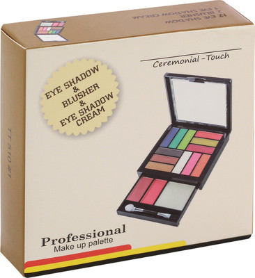 

Ear Lobe & Accessories Makeup Kit (12 Eyseshadow, 2 Blusher, 1 golden Eye Shadow cream, All Brushes) TT 510#2