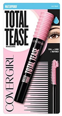 

Cover Girl Total Tease Waterproof Mascara, Very Black, .21 Oz (6.5 Ml), 0.210 Ounce 4.5 g(Black)