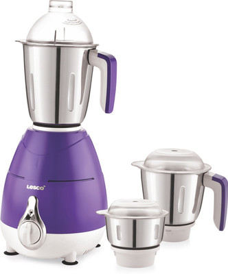 Lesco MMAAMIX Blossom 750 Watts Mixer Grinder with 3 Jars Purple LMG752 750 Mixer Grinder(Purple, 3 Jars)