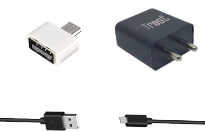 TROST Wall Charger Accessory Combo for Vivo V11 Pro, Vivo V9, Vivo Y81, Vivo V9 Pro, Vivo V7 Plus, Vivo Y71(Black)