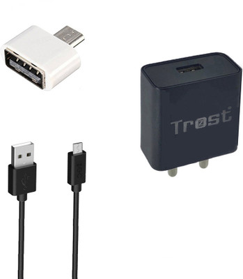 TROST Wall Charger Accessory Combo for Asus Zenfone MAX Pro M1(Black)