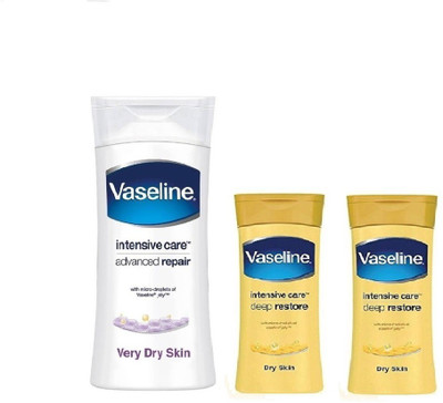 

Vaseline body lotion deep care with Advanced Repair lotion 100ml x 2 + 300ml (500ml)(500 ml)