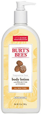 

Burt's Bees Fragrance Free Shea Butter and Vitamin E Body Lotion, 12 Ounces(350 ml)