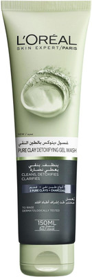 

L'Oreal Skin Expert Pure Clay Detoxifying Gel Wash - 150ml Hair Gel(150 ml)