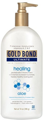 

Gold Bond Ultimate Healing Skin Therapy Lotion for Dry Skin, Aloe, 14 Ounce Pump(414 ml)