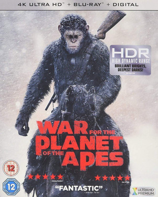 

War for the Planet of the Apes (4K UHD & HD) (2-Disc) (Slipcover + Fully Packaged Import)(4K(UHD) Blu-ray English)