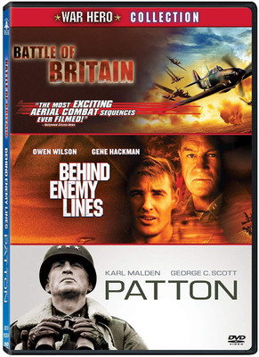 

War Hero 3 Movies Collection: Battle of Britain + Behind Enemy Lines + Patton (3-Disc Box Set)(DVD English)