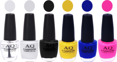 

AQ Fashion Gel Nail Polish Combo 2468 Multicolor(Pack of 6)