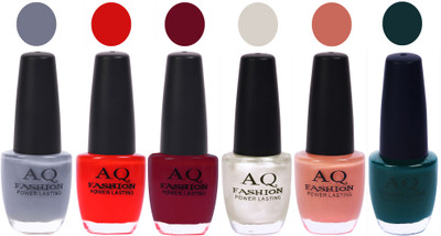 

AQ Fashion Gel Nail Polish Combo 2452 Multicolor(Pack of 6)