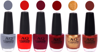 

AQ Fashion Gel Nail Polish Combo 2447 Multicolor(Pack of 6)