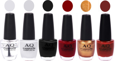 

AQ Fashion Gel Nail Polish Combo 2437 Multicolor(Pack of 6)