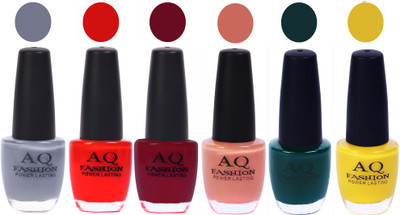

AQ Fashion Gel Nail Polish Combo 2453 Multicolor(Pack of 6)