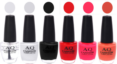AQ Fashion Gel Nail Polish Combo 2475 Multicolor(Pack of 6)