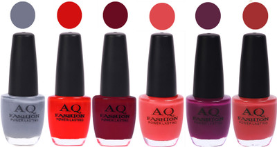 

AQ Fashion Gel Nail Polish Combo 2451 Multicolor(Pack of 6)