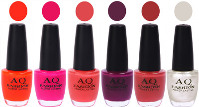 

AQ Fashion Gel Nail Polish Combo 2413 Multicolor(Pack of 6)