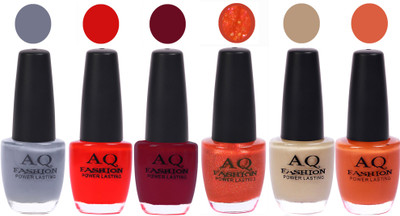 

AQ Fashion Gel Nail Polish Combo 2457 Multicolor(Pack of 6)