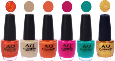

AQ Fashion Gel Nail Polish Combo 2423 Multicolor(Pack of 6)