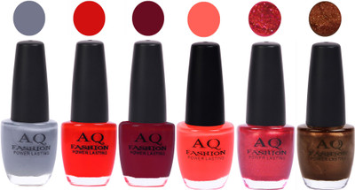 

AQ Fashion Gel Nail Polish Combo 2449 Multicolor(Pack of 6)