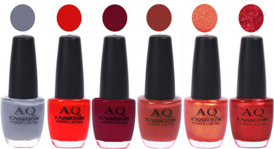 

AQ Fashion Gel Nail Polish Combo 2464 Multicolor(Pack of 6)