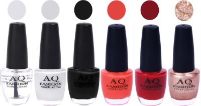 

AQ Fashion Gel Nail Polish Combo 2473 Multicolor(Pack of 6)