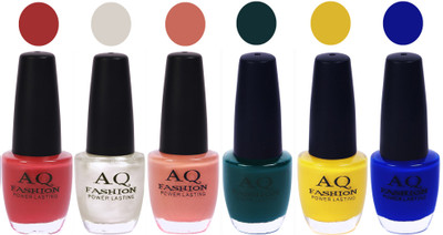 

AQ Fashion Gel Nail Polish Combo 2417 Multicolor(Pack of 6)