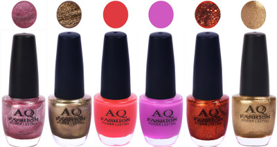 

AQ Fashion Gel Nail Polish Combo 2431 Multicolor(Pack of 6)