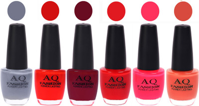 

AQ Fashion Gel Nail Polish Combo 2461 Multicolor(Pack of 6)