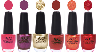 

AQ Fashion Gel Nail Polish Combo 2497 Multicolor(Pack of 6)