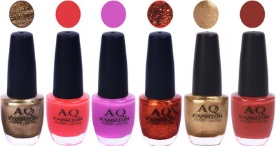 

AQ Fashion Gel Nail Polish Combo 2432 Multicolor(Pack of 6)