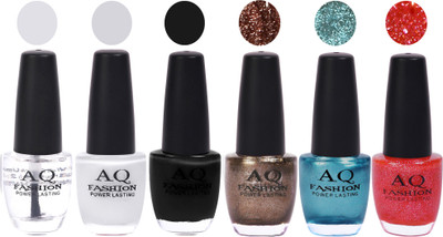 

AQ Fashion Gel Nail Polish Combo 2441 Multicolor(Pack of 6)