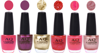 

AQ Fashion Gel Nail Polish Combo 2479 Multicolor(Pack of 6)