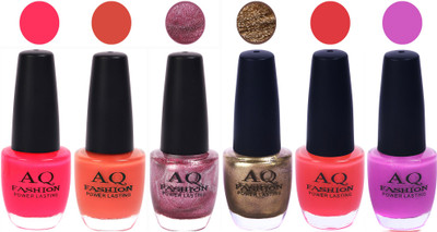 

AQ Fashion Gel Nail Polish Combo 2429 Multicolor(Pack of 6)