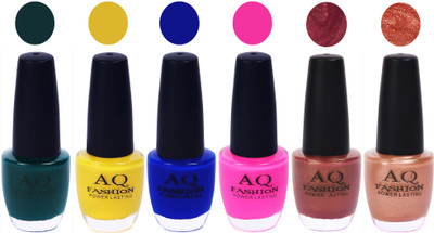 

AQ Fashion Gel Nail Polish Combo 2420 Multicolor(Pack of 6)