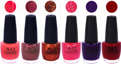 

AQ Fashion Gel Nail Polish Combo 2405 Multicolor(Pack of 6)