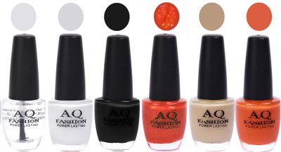 

AQ Fashion Gel Nail Polish Combo 2471 Multicolor(Pack of 6)