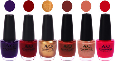 AQ Fashion Gel Nail Polish Combo 2409 Multicolor(Pack of 6)