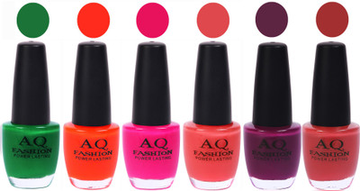 

AQ Fashion Gel Nail Polish Combo 2389 Multicolor(Pack of 6)