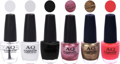 

AQ Fashion Gel Nail Polish Combo 2476 Multicolor(Pack of 6)