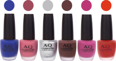 

AQ Fashion Gel Velvet Matte Nail polish combo 6905 Multicolor(Pack of 6)