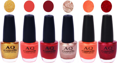 

AQ Fashion Gel Nail Polish Combo 2428 Multicolor(Pack of 6)