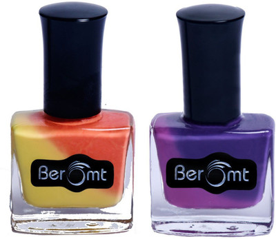 

Beromt Temperature Color Changing Nail Polish Combo Tuscan Sun & Regal Purple(Pack of 2)