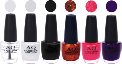 

AQ Fashion Gel Nail Polish Combo 2436 Multicolor(Pack of 6)