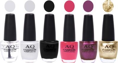 

AQ Fashion Gel Nail Polish Combo 2440 Multicolor(Pack of 6)