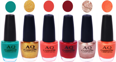 

AQ Fashion Gel Nail Polish Combo 2427 Multicolor(Pack of 6)