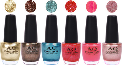 

AQ Fashion Gel Nail Polish Combo 2403 Multicolor(Pack of 6)