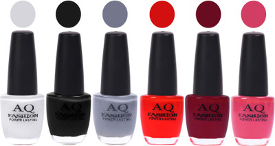 

AQ Fashion Gel Nail Polish Combo 2396 Multicolor(Pack of 6)