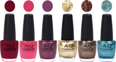 

AQ Fashion Gel Nail Polish Combo 2400 Multicolor(Pack of 6)