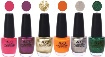 

AQ Fashion Gel Nail Polish Combo 2489 Multicolor(Pack of 6)