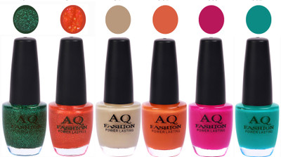 

AQ Fashion Gel Nail Polish Combo 2422 Multicolor(Pack of 6)